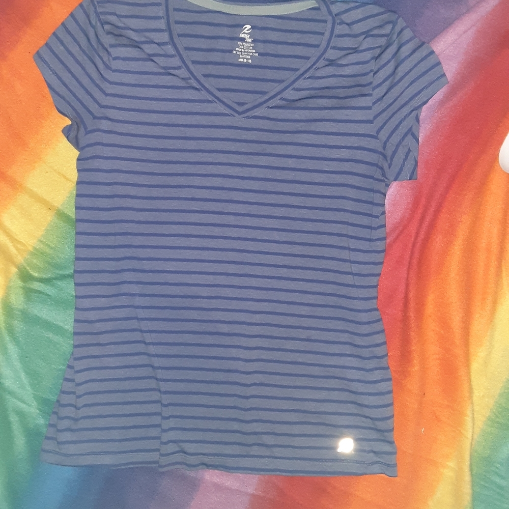 M energy zone striped tee